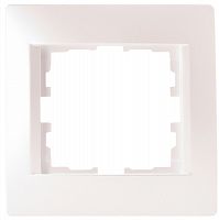 Рамка горизонтальная Lezard Karina 1-м. жемчужно-белый/перламутр картинка