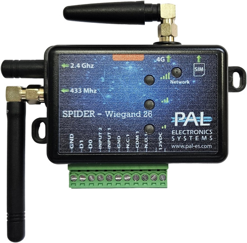 Модуль GSM управления 4G PAL-ES Smart Gate Spider Wiegand-26 Pal Electronics LTD — купить по цене от 43&nbsp;180 ₽ | ПрофБезопасность