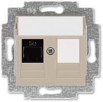Розетка компьютерная без рамки ABB EPJ Levit 1-м. RJ45 5e кофе макиато