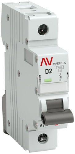 Выключатель автоматический EKF Averes AV-6 1п 2А D 6кА