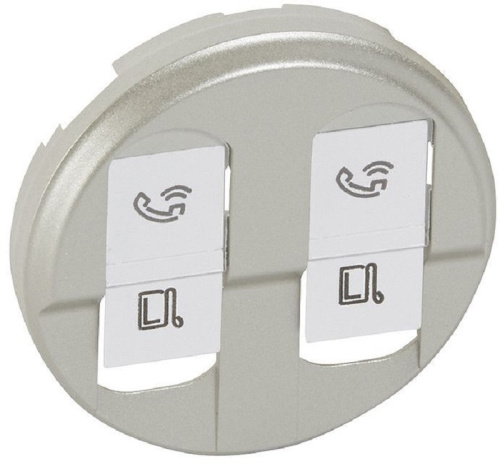 Лицевая панель Legrand Celiane для 2-м. розетки RJ45+RJ45 титан Legrand — купить по цене от 3&nbsp;182 ₽ | ПрофБезопасность