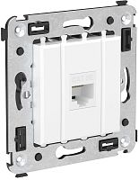 Розетка компьютерная без рамки DKC Avanti 1-м. RJ45 5е белое облако