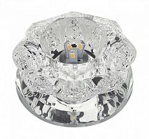 Светильник встраиваемый Fametto/Luciole LED  DLS-L301 3W GLASSY/CLEAR 70мм/+1Вт Fametto — купить по цене от 849 ₽ | ПрофБезопасность