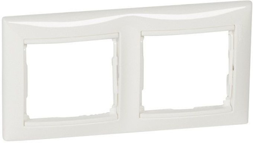 Рамка горизонтальная Legrand Valena 2-м. белый