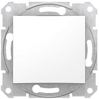 Переключатель без рамки Schneider Electric Sedna 1-кл. перекрестный белый
