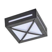 Светильник Ecola 3083W GX53 220В 10Вт Квадрат с решеткой IP65 Черный Ecola — купить по цене от 1&nbsp;300 ₽ | ПрофБезопасность