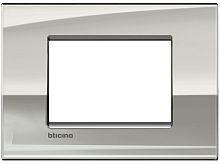 Рамка прямоугольная Legrand BTicino LivingLight 3 мод Паладий 