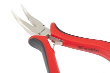 Длинногубцы мини 130 мм Matrix, никелированные, изогнутые, авторазжим, двухкомпонентные рукоятки Matrix — купить по цене от 210 ₽ | ПрофБезопасность