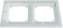 Рамка универсальная Schneider Electric Merten M-Elegance 2-м. стекло белый кристалл