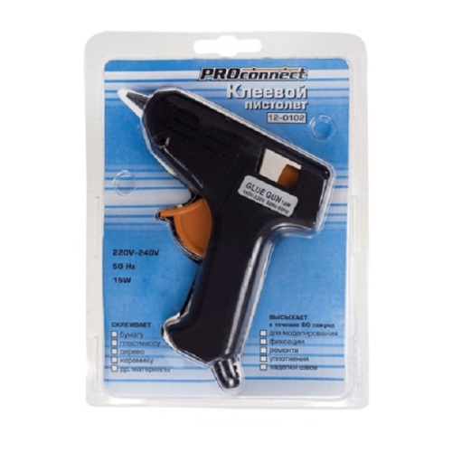 Пистолет клеевой Proconnect 15Вт Малый (блистер) Пистолет клеевой Proconnect 15Вт Малый (блистер)