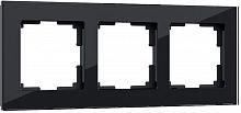 Рамка универсальная Werkel Favorit 3-м. стекло черный картинка