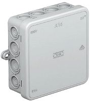Коробка распределительная OBO Bettermann A14 100x100x40мм (14 сальников) IP55 серый (10шт)