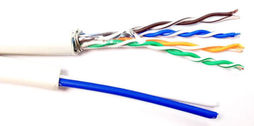 Кабель витая пара OptimLAN UTP 4x2x0,5 (24AWG) + 2x0,75 медный (305м) OptimLAN — купить по цене от 78 ₽ | ПрофБезопасность