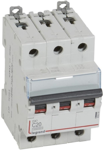 Выключатель автоматический Legrand DX3-E 10000 3п 20А C 16кА