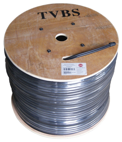 Кабель коаксиальный магистральный TVBS RG-11 CU с тросом