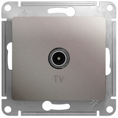 Розетка TV Коннектор без рамки Systeme Electric Glossa 1-м. платина