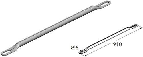 Раскос Alutech TB193S-910 L=910