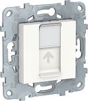 Розетка компьютерная без рамки Schneider Electric Unica New 1-м. RJ45 5e белый Schneider Electric — купить по цене от 1&nbsp;370 ₽ | ПрофБезопасность
