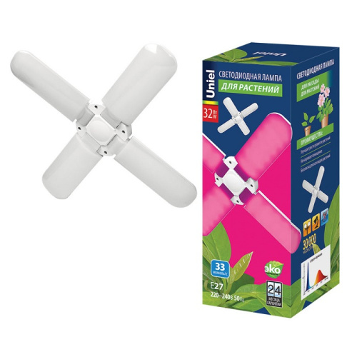 Фито-лампа светодиодная для растений Uniel LED-P65-32W/SPSB/E27/FR/P4 PLP32WH 32Вт 220В Форма "P", Uniel, купить, цена, доставка, безопасность Фито-лампа светодиодная для растений Uniel LED-P65-32W/SPSB/E27/FR/P4 PLP32WH 32Вт 220В Форма "P" Uniel — купить по цене от 2 100 ₽ | ПрофБезопасность