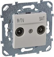 Розетка TV+R+SAT Оконечная без рамки Schneider Electric Unica 1-м. бежевый Schneider Electric — купить по цене от 1&nbsp;726 ₽ | ПрофБезопасность