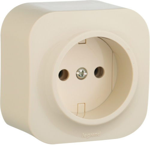 Розетка без заземления накладная Legrand Quteo 1-м. слоновая кость Legrand — купить по цене от 182 ₽ | ПрофБезопасность