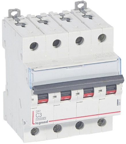 Выключатель автоматический Legrand DX3-E 10000 4п 3А C 16кА