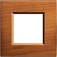 Рамка прямоугольная Legrand BTicino LivingLight 2 мод Американская вишня 