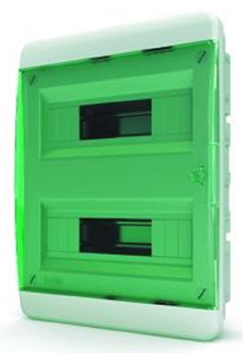 Бокс пластиковый Tekfor ЩРВ-П-24 BVN 40-24-1 (385х290х102мм) IP41 зеленая дверца