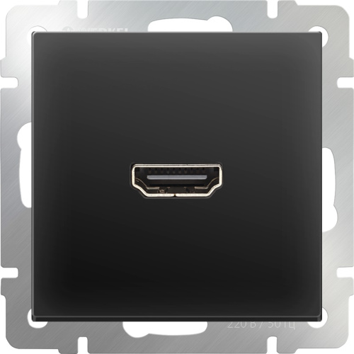 Розетка HDMI без рамки Werkel 1-м. черный матовый Werkel — купить по цене от 2&nbsp;320 ₽ | ПрофБезопасность фото 2