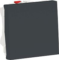 Выключатель кнопочный без рамки Schneider Electric Unica Modular 1-кл. 2 мод. антрацит Schneider Electric — купить по цене от 420 ₽ | ПрофБезопасность