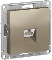 Розетка компьютерная без рамки Systeme Electric AtlasDesign 1-м. RJ45 5e шампань