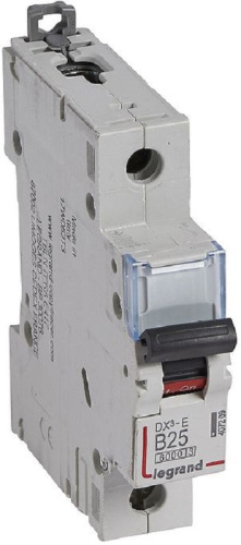 Выключатель автоматический Legrand DX3-E 6000 1п 25А B 10кА