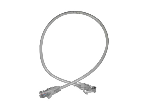 Патч-корд NETKO Optima UTP4, ВС, LSZH, литой коннектор,0.5 м (серый)