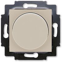 Светорегулятор поворотно-нажимной без рамки ABB EPJ Levit 60-600Вт кофе макиато/белый