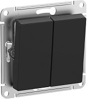 Выключатель без рамки Systeme Electric AtlasDesign Aqua 2-кл. IP44 карбон