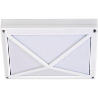 Светильник накладной Ecola B4157S 2хGX53 220В 10Вт Пирамида с решеткой  IP65 Белый Ecola — купить по цене от 925 ₽ | ПрофБезопасность
