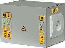 Ящик с понижающим трансформатором ЯТП IEK 220/42В 0,25кВа IP30
