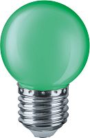 Лампа светодиодная Navigator NLL-G45-1-230-G-E27 Шар Е27 220В 1Вт зеленый Navigator — купить по цене от 140 ₽ | ПрофБезопасность