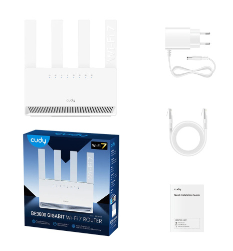 Роутер Cudy WR3600E BE3600 Wi-Fi7 фото 3 Роутер Cudy WR3600E BE3600 Wi-Fi7 фото 3