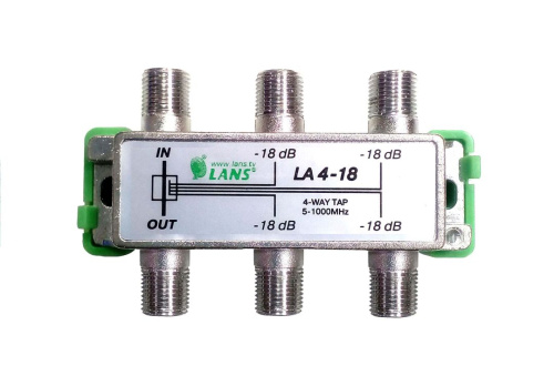 Ответвитель эфирный на 4 отвода Lans LA 4-18
