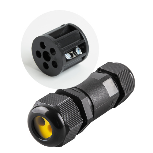 Кабельный коннектор I-образный 2-контактный Feron LD521 черный (LD521)