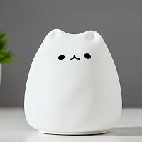 Настольный светильник "Котенок" от батареек RGB Белый  — купить по цене от 1&nbsp;000 ₽ | ПрофБезопасность