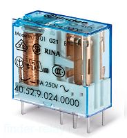 Реле миниатюрное универсальное Finder 2CO 8А 12В DC