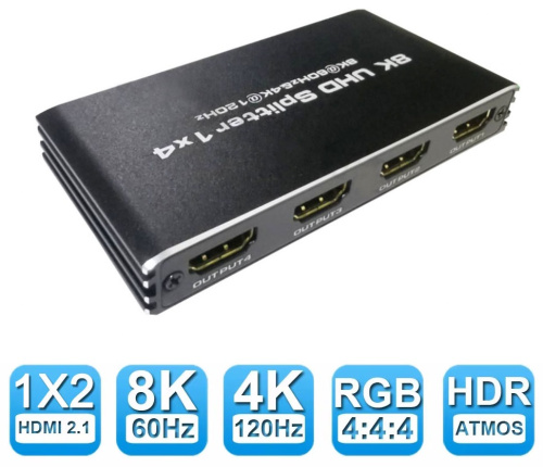 Делитель HDMI ORIENT HSP0104H8L-2.1 фото 2