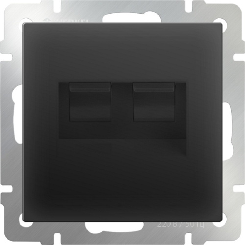 Розетка компьютерная без рамки Werkel 2-м. RJ45+RJ45 5e черный матовый, Werkel, купить, цена, доставка, безопасность фото 2 Розетка компьютерная без рамки Werkel 2-м. RJ45+RJ45 5e черный матовый Werkel — купить по цене от 2 390 ₽ | ПрофБезопасность фото 2