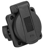 Розетка кабельная встраиваемая IEK Magnum РП14-3 16А 2Р+E 230В IР54 черный IEK — купить по цене от 345 ₽ | ПрофБезопасность