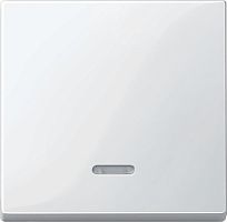 Лицевая панель Schneider Electric Merten System M для 1-кл. выключателя с подсветкой полярно белый
