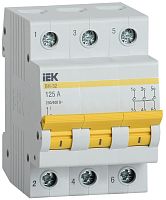 Выключатель нагрузки (мини-рубильник) IEK KARAT ВН-32 3п 125А тип AC