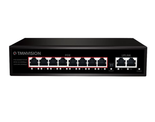 Коммутатор Tmnvision TM-7008E PoE 120Вт TMNVision — купить по цене от 4&nbsp;900 ₽ | ПрофБезопасность