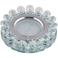 Светильник встраиваемый Fametto/Luciole DLS-L102 GU5.3 CHROME/CLEAR 65мм/35Вт+1Вт Fametto — купить по цене от 431 ₽ | ПрофБезопасность